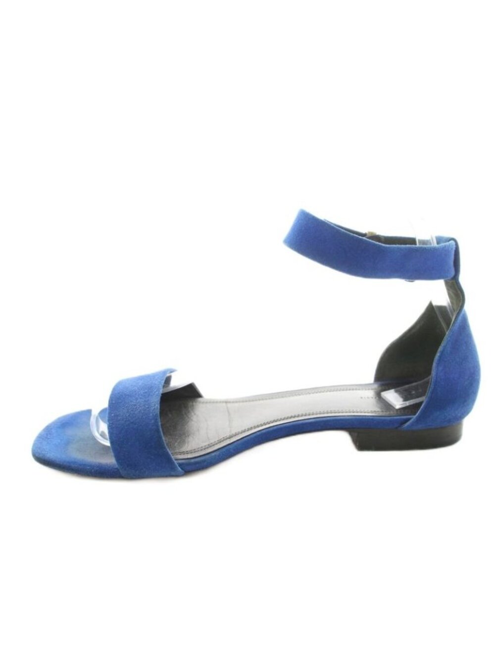 Celine Sandals Strap Suede 39 Blue KU - Picture 2 of 9